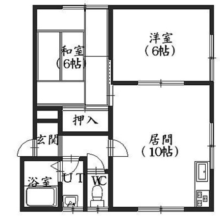 コーポアサヒⅡの物件間取画像